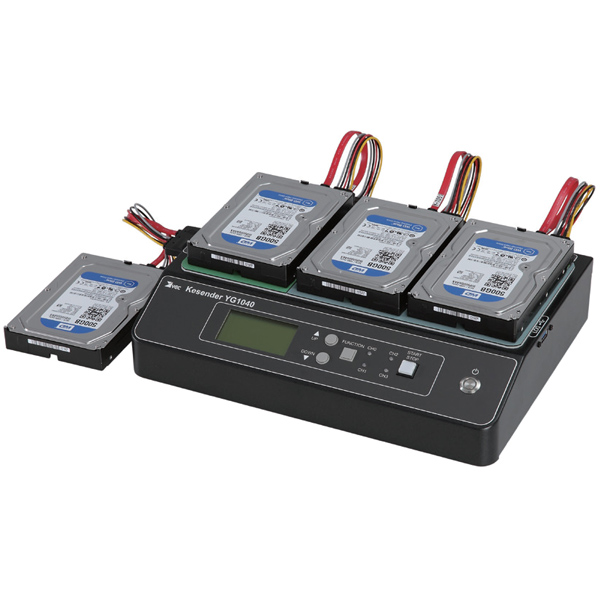 HDD消去装置 Kesender YG1040（6Gbps） 消去4台 SATA対応