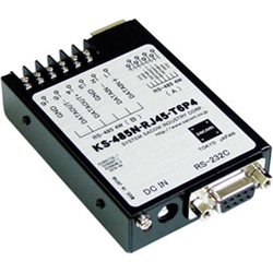 RS232C⇔RS485変換 4線式（ACアダプタ仕様） Dsub9P⇔RJ45・端子台6P