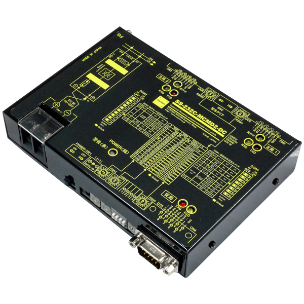 RS232Cマルチコマンダー（DC10-32V仕様）コマンド/レスポンス自動経路切替器［高価な計測機などを2台のPCで共有したいという時に] RS232Cマルチマスター