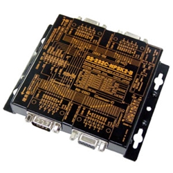 RS232C 1：2簡易分配器（電源不要）【バーコードリーダー等DCEを2分配】（Commom：周辺機器接続タイプ）Dsub9P（オスorメス/インチ）⇒ Dsub9P（メス/オス）x2