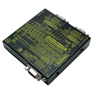 RS232C 1：2分配⇔2：1統合器（ACアダプタ）【バーコードリーダー等DCEを2分配】 （周辺機器接続タイプ）RS232C中継器 Dsub9P（オス）⇔Dsub9P（メス）×2
