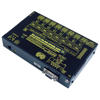 RS232Cリレースイッチユニット（ACアダプタ仕様）【独立8ch】［ メイク（a）接点x4ch 、ブレーク（b）接点x4ch】