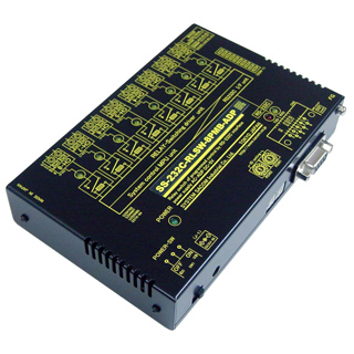 RS232Cリレースイッチユニット（ACアダプタ仕様）【独立8ch】［ メイク（a）接点x4ch 、ブレーク（b）接点x4ch】