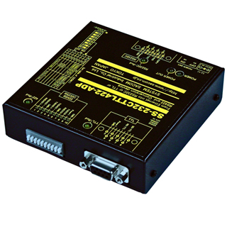 TTL⇔RS232C/RS422 変換器(ACアダプタ仕様)Dsub9P(メス/インチ)⇔Dsub9P(オス/インチ)端子台10P