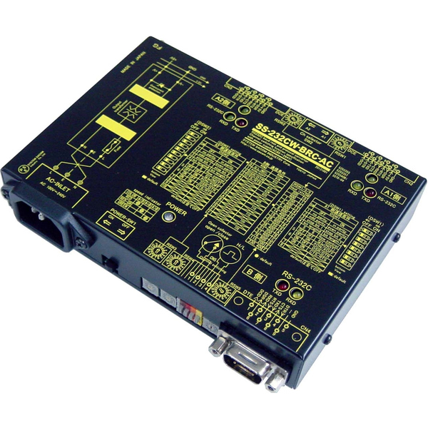 ボーレート変換機能付きRS232C 2ch切換器（AC90～240V）Dsub9P（メス/インチ）x2⇔Dsub9P（オス/インチ）