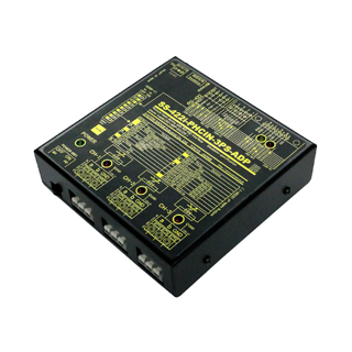 3ch入力→RS422変換器（ACアダプタ仕様）【絶縁タイプ】【入力方式： 無電圧接点、オープンコレクタ スイッチ TTLその他】3ch長距離I/O転送システム[Inputタイプ]