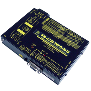 RS232C⇔RS422変換器（AC90-240V）【絶縁】【両側複数コネクタ搭載で多様な作業環境に対応】Dsub9P（メス）端子台10P（スクリューレス）⇔Dsub15P（メス）端子台10P/RJ45