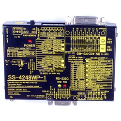 RS232C⇔RS422&RS485変換器（ACアダプタ）【1台2役、シンプルな小型変換器】Dsub9P（メス/インチ）⇔Dsub15P（メス/ミリ）