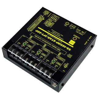 RS485リピータ-ハブ（ACアダプタ仕様）【絶縁タイプ】 RS485スター接続ハブ 端子台3P（M3ネジ）x3