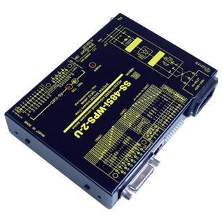 RS232C⇔RS485変換器(AC90-250V仕様)【絶縁】【両側複数コネクタ搭載】【RJ45搭載で自機同士を市販LANケーブルで接続可能】Dsub9P端子台10P⇔Dsub15P/端子台10P/RJ45