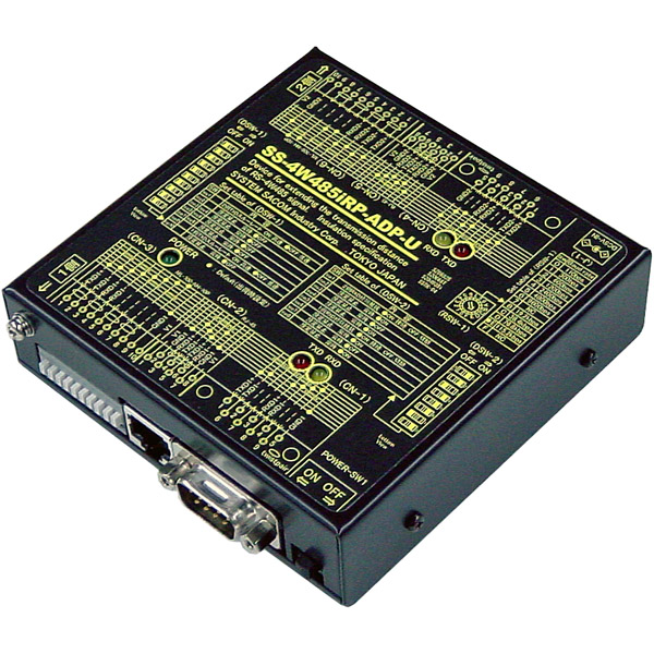 4線式RS485中継器（ACアダプタ仕様）【絶縁タイプ】 Dsub9P（オス/インチ）/RJ45/端子台10P（スクリューレス）