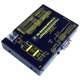 RS-232C⇔4線式RS-485変換器（DC10～32V仕様） Dsub9P（メス/インチ）/端子台10P⇔Dsub15P（メス/インチ）/端子台10P/RJ45