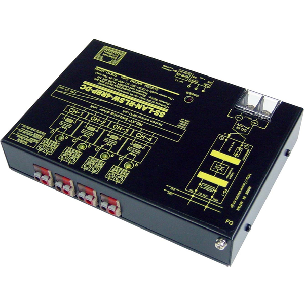 LANリレースイッチユニット（DC10-32v仕様）【独立4ch】［ブレーク（b）接点x4］