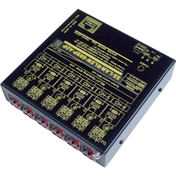 LANリレースイッチユニット（ACアダプタ仕様）【独立6ch】［ブレーク（b）接点x6］