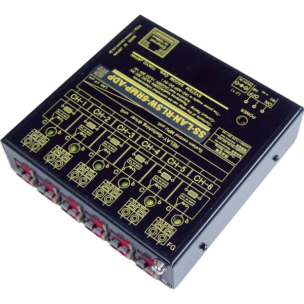 LANリレースイッチユニット（ACアダプタ仕様）【独立6ch】［メイク（a）接点x6］