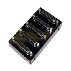 信号分岐用パラレルボックス Dsub25ピン中継ボックス Dsub25ピン（メス/ミリ）x5ケ