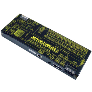 10ch入力⇒LAN/RS232C/RS485変換器(ACアダプタ仕様)10ch長距離I/O転送システム[Inputタイプ〕