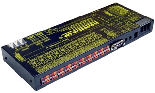 RS232C/RS485リレースイッチユニット（ACアダプタ仕様）【独立10ch】【abc接点x10ch】10ch長距離I/O転送システム〔Outputタイプ］