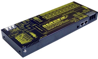 RS232C/RS485リレースイッチユニット（ACアダプタ仕様）【独立10ch】【abc接点x10ch】10ch長距離I/O転送システム〔Outputタイプ］