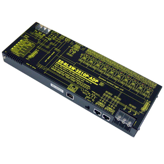 LAN/RS232C/RS485リレースイッチユニット（ACアダプタ仕様）【独立10ch】【abc接点x10ch】10ch長距離I/O転送システム〔Outputタイプ］