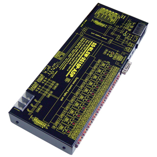 LAN/RS232C/RS485リレースイッチユニット（ACアダプタ仕様）【独立10ch】【abc接点x10ch】10ch長距離I/O転送システム〔Outputタイプ］