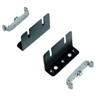 DINレールアダプタ付属L型取付金具 RJ45 PARABOX対応L型取付金具 L型・2枚1組・ビス4本・DINレールアダプタ2個