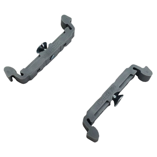 DINレールアダプタ付属L型取付金具 RJ45 PARABOX対応L型取付金具 L型・2枚1組・ビス4本・DINレールアダプタ2個