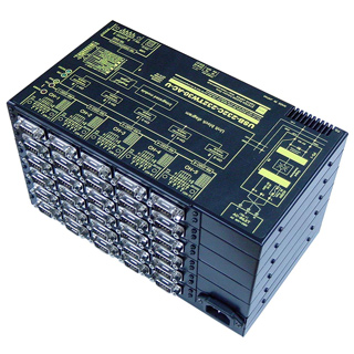 USB（VCOM）/RS232C1：30分配⇔30：1統合器【絶縁タイプ】（AC90-250V仕様）【5ポート単位で増設可能】USB/Dsub9P（メス/インチ）⇔Dsub9P（オス/インチ）X30