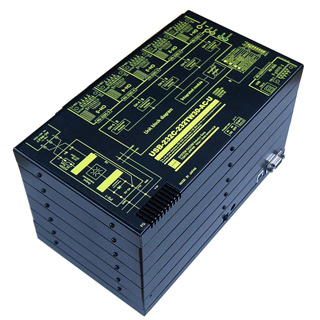 USB（VCOM）/RS232C1：30分配⇔30：1統合器【絶縁タイプ】（AC90-250V仕様）【5ポート単位で増設可能】USB/Dsub9P（メス/インチ）⇔Dsub9P（オス/インチ）X30