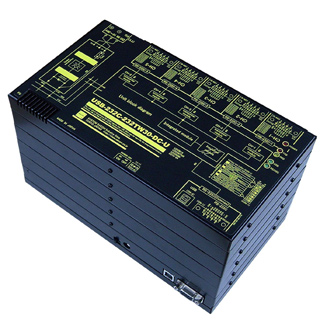 USB（VCOM）/RS232C1：30分配⇔30：1統合器【絶縁タイプ】（DC10-32V仕様）【5ポート単位で増設可能】USB/Dsub9P（メス/インチ）⇔Dsub9P（オス/インチ）X30