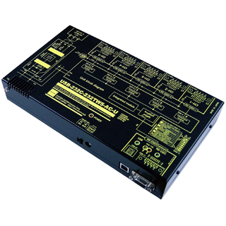 USB（VCOM）/RS232C1：5分配⇔5：1統合器【絶縁タイプ】（AC90-250V仕様）【5ポート単位で増設可能】USB/Dsub9P（メス/インチ）⇔Dsub9P（オス/インチ）X5