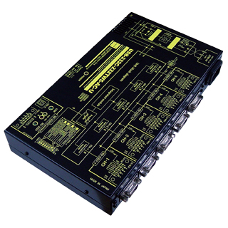 USB（VCOM）/RS232C1：5分配⇔5：1統合器【絶縁タイプ】（AC90-250V仕様）【5ポート単位で増設可能】USB/Dsub9P（メス/インチ）⇔Dsub9P（オス/インチ）X5
