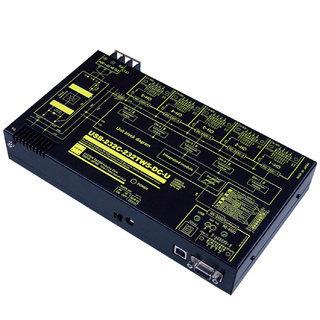 USB（VCOM）/RS232C1：5分配⇔5：1統合器【絶縁タイプ】（DC10-32V仕様）【5ポート単位で増設可能】USB/Dsub9P（メス/インチ）⇔Dsub9P（オス/インチ）X5
