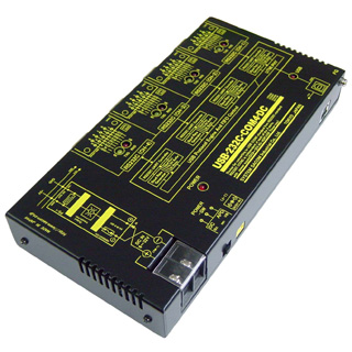 USB（VCOM）⇔4ポートRS232C変換器（DC10-32V/USBバスパワー仕様）【1本のUSB接続で4ポートのRS232C】USB⇔Dsub9P（オス/インチ）x4
