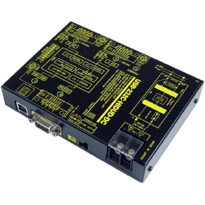RS232C⇒USB(HID)変換器(DC10-32V仕様)RS232C 2統合⇒2分配出力器Dsub9P(オス/インチ)x2⇒USB Bタイプ、Dsub9P(メス/インチ)