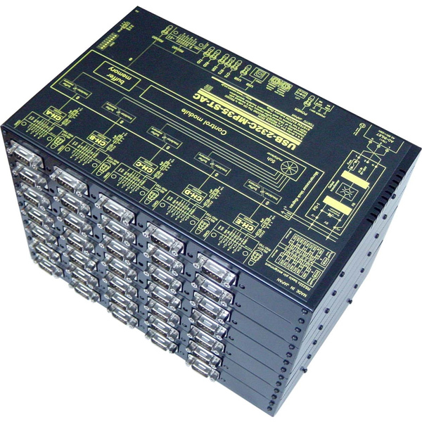 USB（VCOM）/RS232Cマルチプレクサ【絶縁タイプ】(AC90～250V仕様） サーバ機能付RS232C 1：35ch切換器Comon⇔CH間データ転送経路制御器