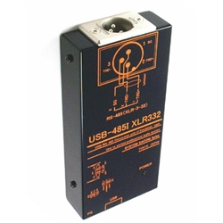USB(VCOM)⇔RS485変換器（USBバスパワー）【絶縁タイプ】【プロ・オーディオ制御用XLR332コネクタ仕様USB⇔XLR332】