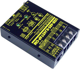 USB(VCOM)⇔RS485変換器(USBバスパワー/ACアダプタ仕様) 高出力外部機器電源供給仕様【5V 1.5A~最大ACアダプタ電流】USB⇔RJ45/端子台4P(M3ネジ)