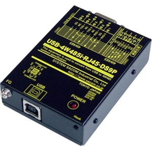 USB（VCOM）⇔4線式RS485変換器（USBバスパワー仕様）【絶縁タイプ】【接続が容易で結線ミスもないDsub9ピンコネクタ】 USB⇔RJ45/Dsub9P（オス/インチ）