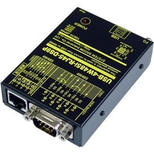 USB（VCOM）⇔4線式RS485変換器（USBバスパワー仕様）【絶縁タイプ】【接続が容易で結線ミスもないDsub9ピンコネクタ】 USB⇔RJ45/Dsub9P（オス/インチ）