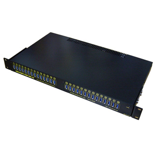 【USB3.0対応】【19インチラック（1U）対応】大容量外部供給電源搭載（1ポート当たり2A/合計32A）業務用28ポートUSB-HUB（AC90～260V仕様）