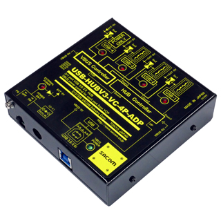 【USB3.0対応】【USBの抜き差しをエミュレーション】接続・給電リモート制御付きUSBHUB【USB3.0x3ポート+USB給電1ポートタイプ】（ACアダプタ仕様）