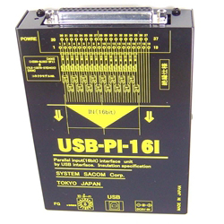 USBパラレル絶縁16ビット入力ユニット
