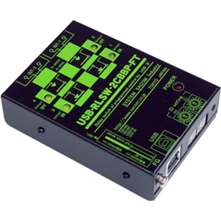 USBリレースイッチユニット［スイッチON/OFF］（USBバスパワー仕様）【同時動作2ch】［ブレーク（b）接点x2ch］（お試しアプリケーションタイマーくん対応）