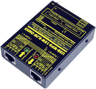 RJ45中継+5.5v電源ユニット