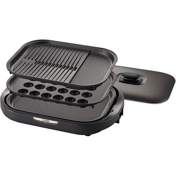 ホットプレート <これ1台> プレート3枚タイプ ブラウン