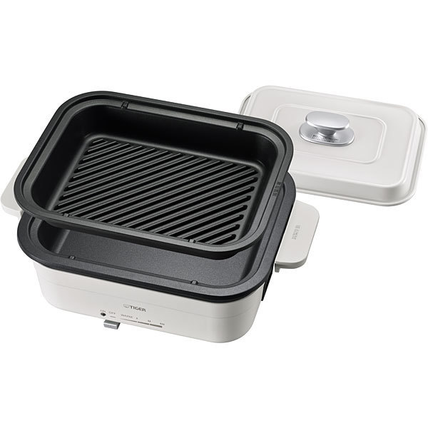 ホットプレート <ダイニングプレート> プレート2枚タイプ セラミックホワイト