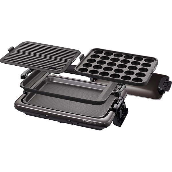 ホットプレート <これ1台> プレート3枚タイプ ブラウン