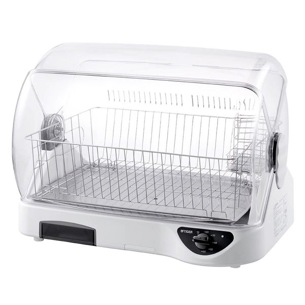 食器乾燥器 <サラピッカ> 温風式 トレイ付き ピュアホワイト