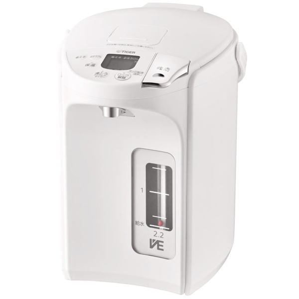 蒸気レスVE電気まほうびん <とく子さん> 2.2L アーバンホワイト